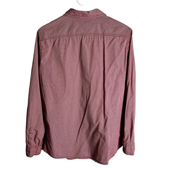 Weatherproof - Red & White Gingham Button Down - Sz. Lg - Picture 2 of 6